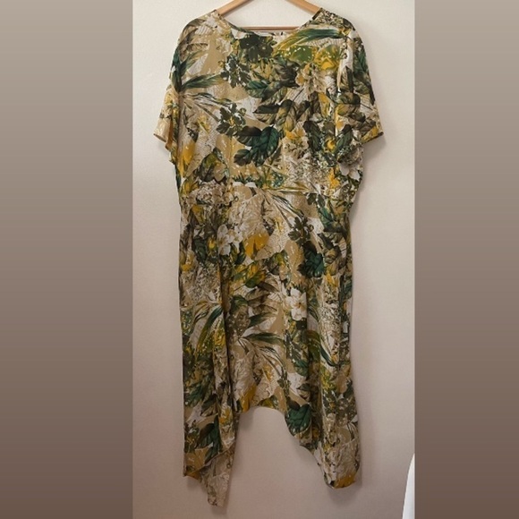 Ashley Stewart Boho tropical Hi-Low top Size 22/24 - Picture 2 of 8